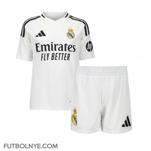 Camiseta Real Madrid Primera Equipación para niños 2024-25 manga corta (+ pantalones cortos)
